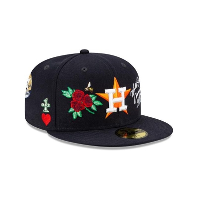 Sapca New Era Houston Astros MLB Icon 59FIFTY Fitted - Albastri